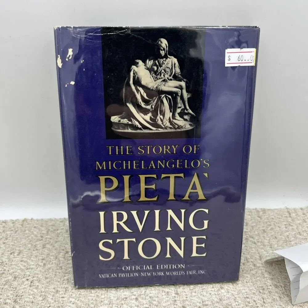 The Story of Michelangelos Pieta 1964 Irving Stone NY World Fair Official HC DJ
